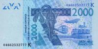 Gallery image for West African States p716Kb: 2000 Francs